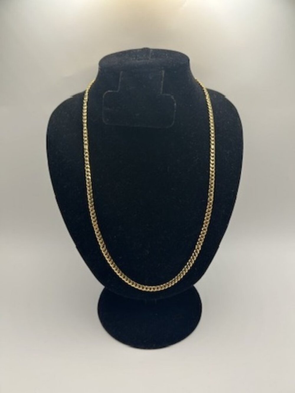 Unisex Cuban Chain Gold Plated 925 Sterling Silver 4mm 20 Inch Stamped 925